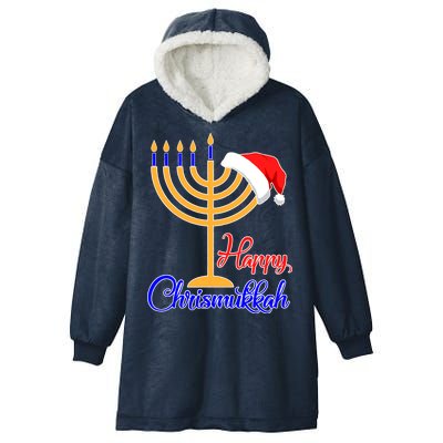 Happy Chrismukkah Christmas Hanukkah Hooded Wearable Blanket