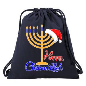 Happy Chrismukkah Christmas Hanukkah Drawstring Bag