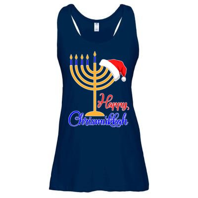 Happy Chrismukkah Christmas Hanukkah Ladies Essential Flowy Tank
