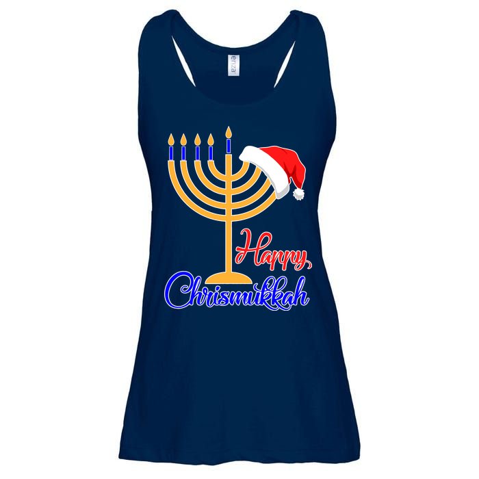 Happy Chrismukkah Christmas Hanukkah Ladies Essential Flowy Tank