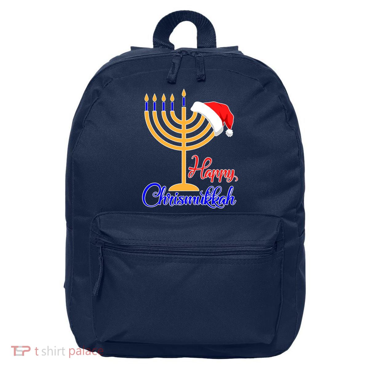 Happy Chrismukkah Christmas Hanukkah 16 in Basic Backpack