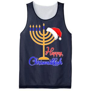 Happy Chrismukkah Christmas Hanukkah Mesh Reversible Basketball Jersey Tank