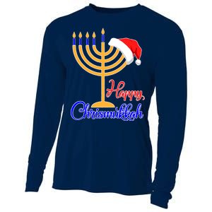 Happy Chrismukkah Christmas Hanukkah Cooling Performance Long Sleeve Crew