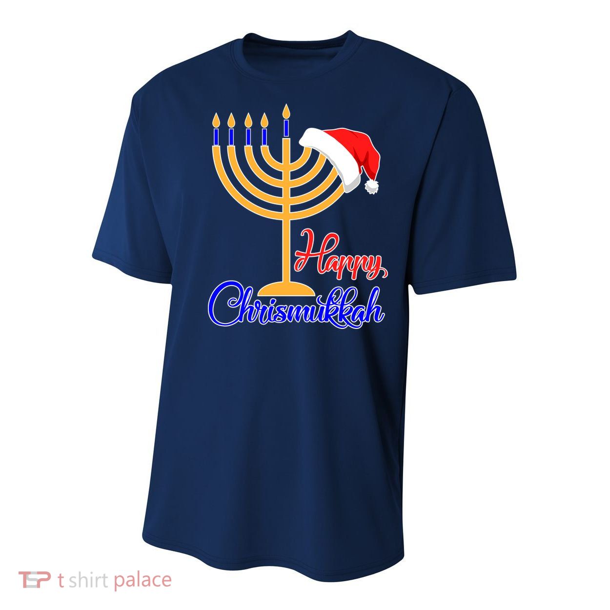 Happy Chrismukkah Christmas Hanukkah Youth Performance Sprint T-Shirt