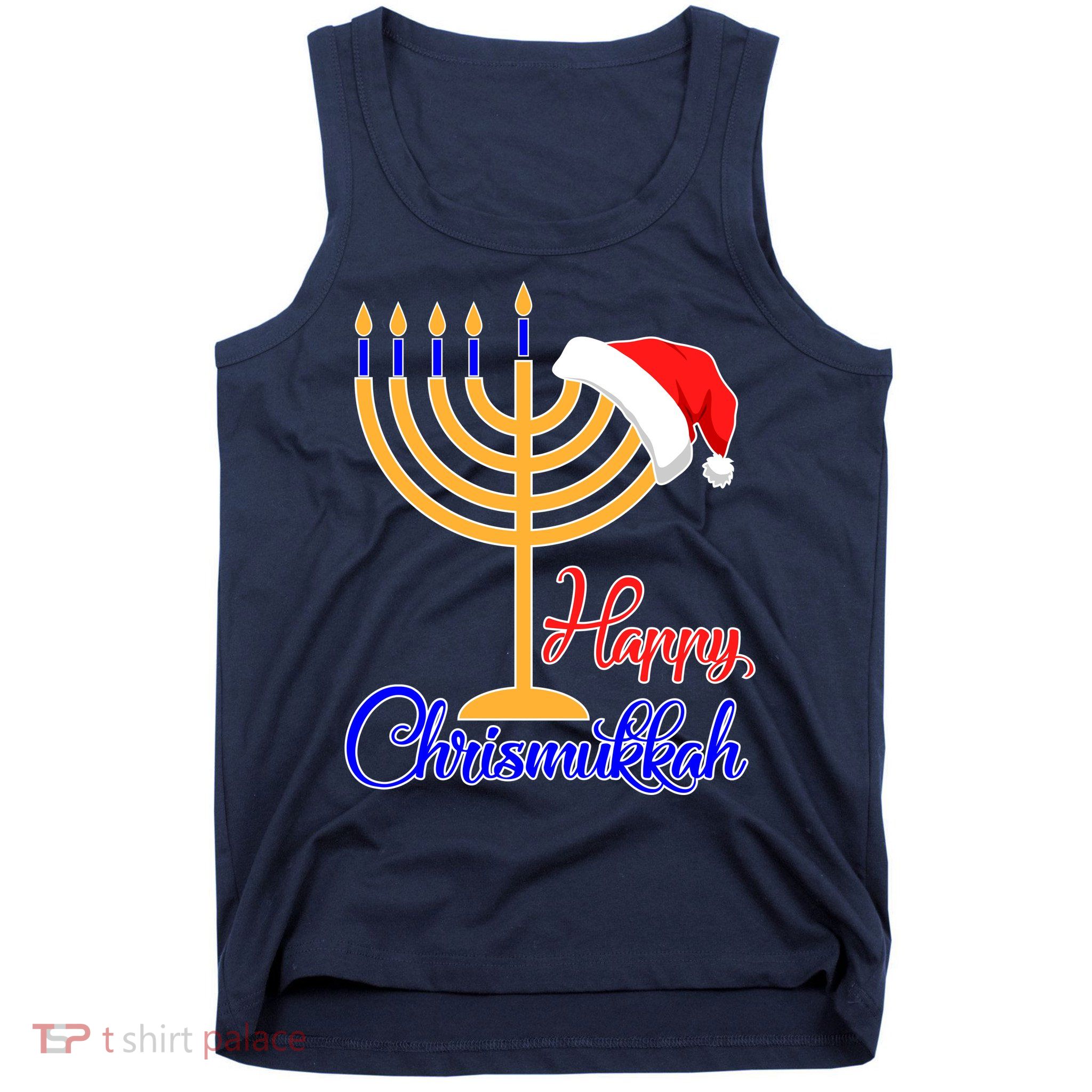 Happy Chrismukkah Christmas Hanukkah Tank Top