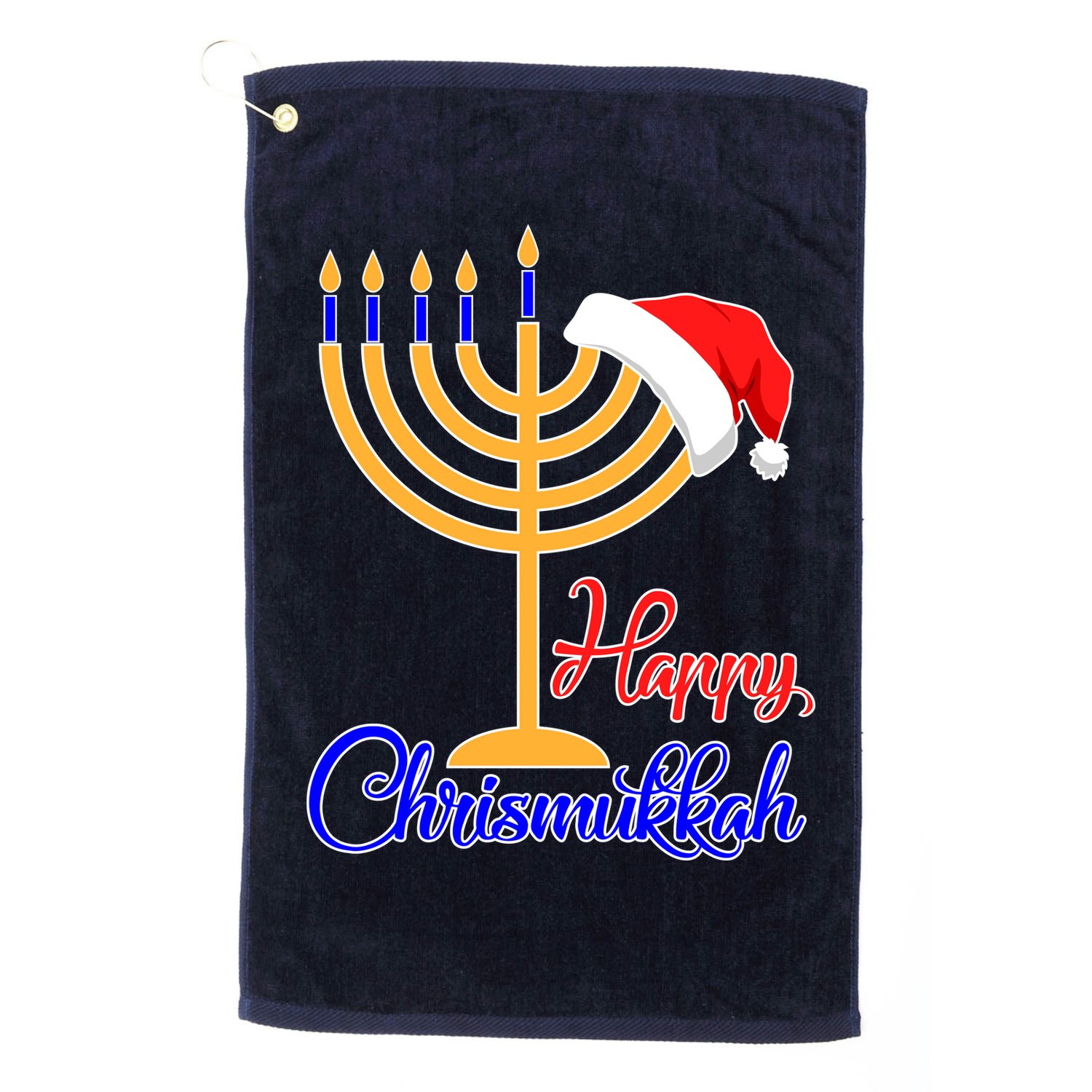 Happy Chrismukkah Christmas Hanukkah Golf Towel