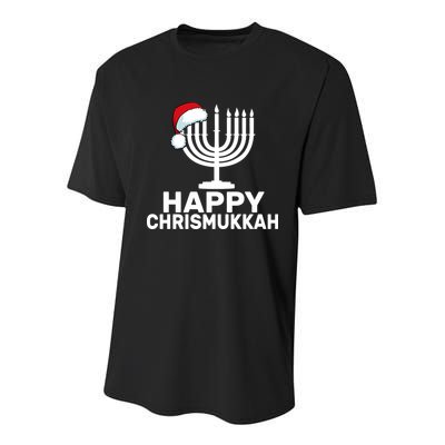 Happy Chrismukkah Hanukkah Youth Performance Sprint T-Shirt