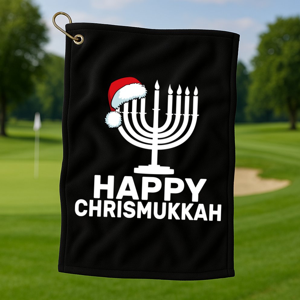 Happy Chrismukkah Hanukkah Golf Towel