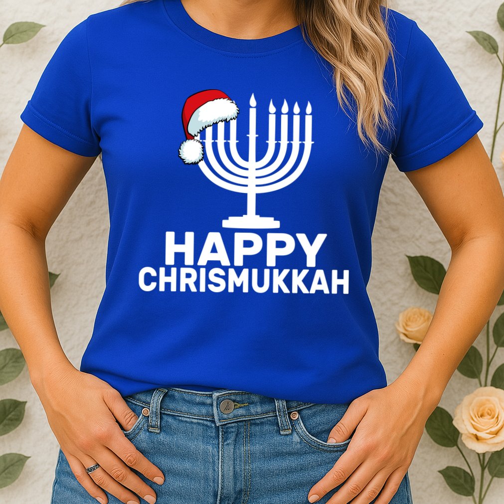 Happy Chrismukkah Hanukkah Womens T-Shirt