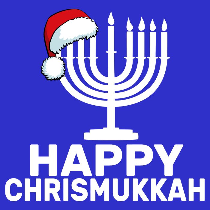 Happy Chrismukkah Hanukkah Short Acrylic Beanie