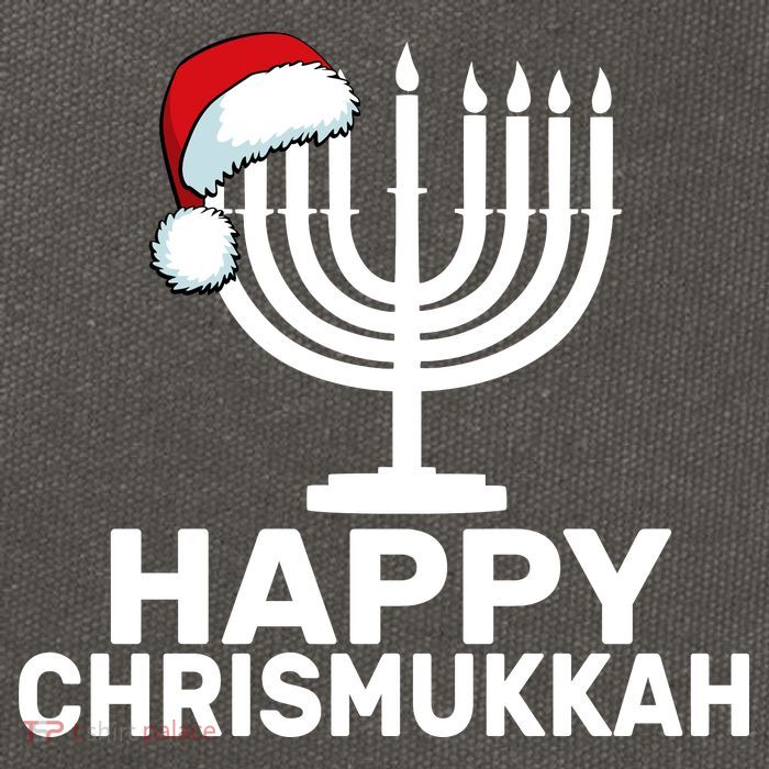 Happy Chrismukkah Hanukkah Cotton Canvas Backpack