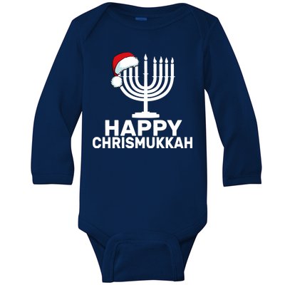 Happy Chrismukkah Hanukkah Baby Long Sleeve Bodysuit