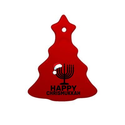 Happy Chrismukkah Hanukkah Ceramic Tree Ornament