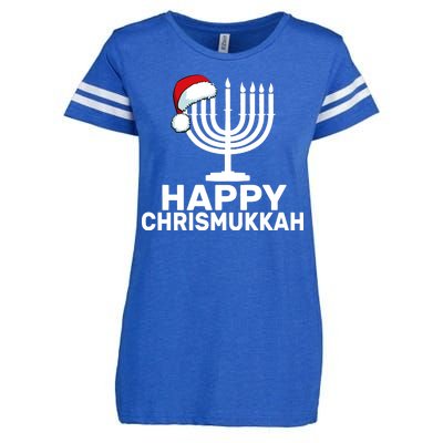 Happy Chrismukkah Hanukkah Enza Ladies Jersey Football T-Shirt