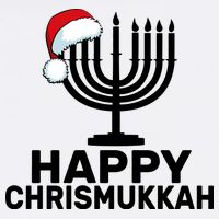 Happy Chrismukkah Hanukkah Garment-Dyed Sweatshirt