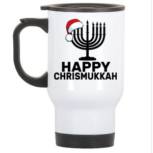 Happy Chrismukkah Hanukkah Stainless Steel Travel Mug