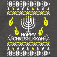 Happy Chrismukkah Hanukkah Ugly Christmas Vector Backpack