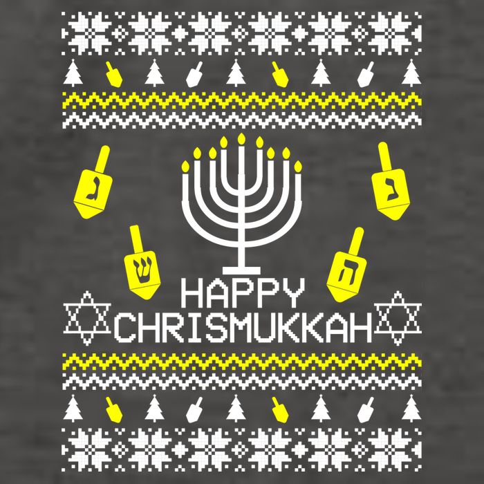 Happy Chrismukkah Hanukkah Ugly Christmas Vector Backpack