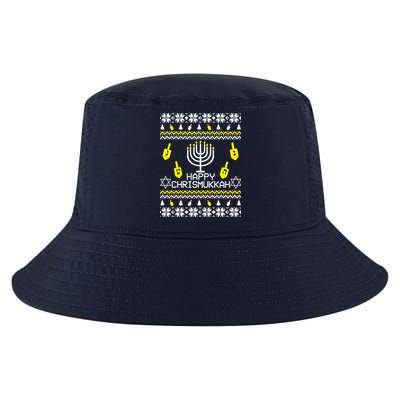 Happy Chrismukkah Hanukkah Ugly Christmas Cool Comfort Performance Bucket Hat
