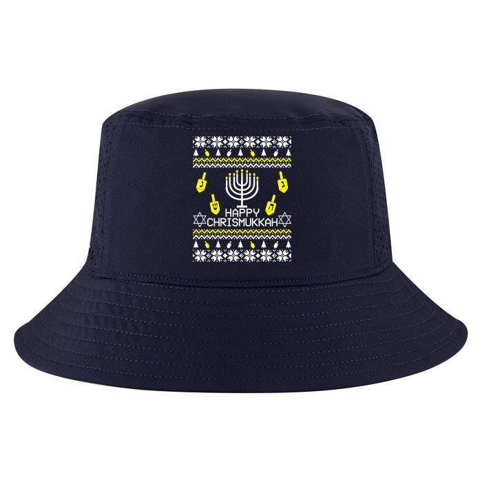 Happy Chrismukkah Hanukkah Ugly Christmas Cool Comfort Performance Bucket Hat