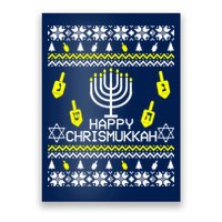 Happy Chrismukkah Hanukkah Ugly Christmas Poster