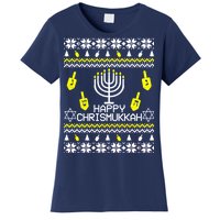 Happy Chrismukkah Hanukkah Ugly Christmas Women's T-Shirt