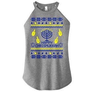 Happy Chrismukkah Hanukkah Ugly Christmas Women's Perfect Tri Rocker Tank