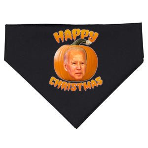 Happy Christmas Joe Biden Halloween Pro Trump  USA-Made Doggie Bandana