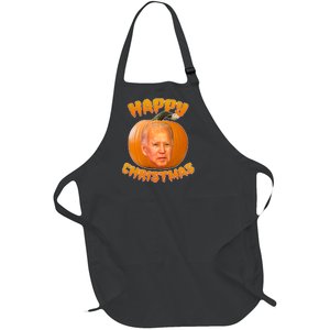 Happy Christmas Joe Biden Halloween Pro Trump  Full-Length Apron With Pockets