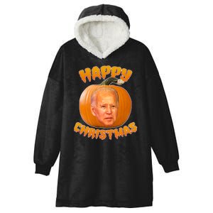 Happy Christmas Joe Biden Halloween Pro Trump  Hooded Wearable Blanket