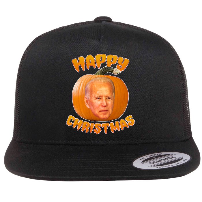 Happy Christmas Joe Biden Halloween Pro Trump  Flatbill Hat