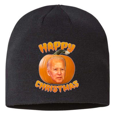 Happy Christmas Joe Biden Halloween Pro Trump  Sustainable Beanie