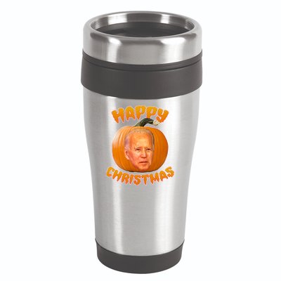 Happy Christmas Joe Biden Halloween Pro Trump  16oz Travel Tumbler