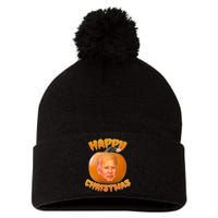 Happy Christmas Joe Biden Halloween Pro Trump  Pom Pom 12in Knit Beanie