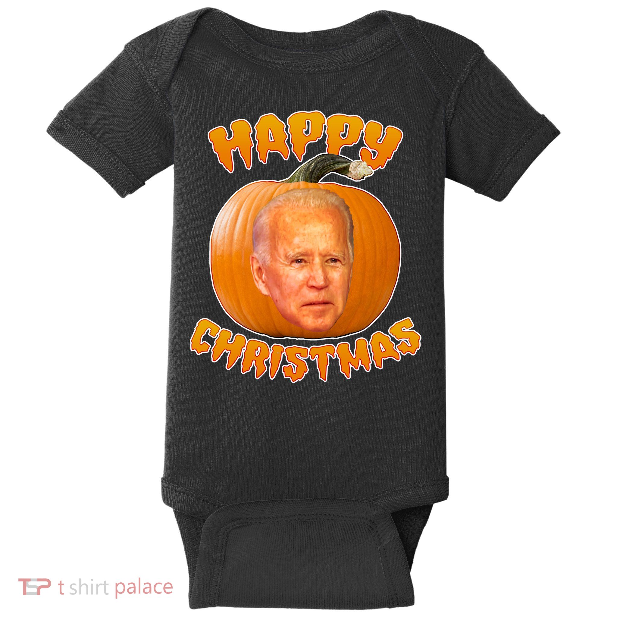 Happy Christmas Joe Biden Halloween Pro Trump  Baby Bodysuit
