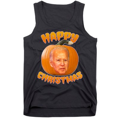 Happy Christmas Joe Biden Halloween Pro Trump  Tank Top