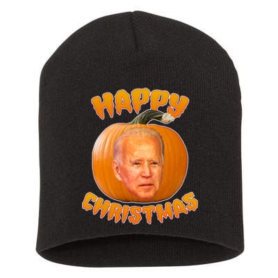 Happy Christmas Joe Biden Halloween Pro Trump  Short Acrylic Beanie