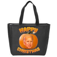 Happy Christmas Joe Biden Halloween Pro Trump  Zip Tote Bag