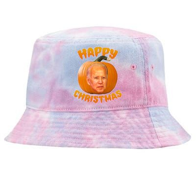 Happy Christmas Joe Biden Halloween Pro Trump  Tie-Dyed Bucket Hat