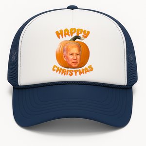 Happy Christmas Joe Biden Halloween Pro Trump  Trucker Hat