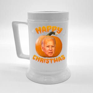 Happy Christmas Joe Biden Halloween Pro Trump  Beer Stein