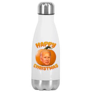 Happy Christmas Joe Biden Halloween Pro Trump  Stainless Steel Insulated Water Bottle