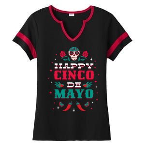 Happy Cinco De Mayo Ladies Halftime Notch Neck Tee