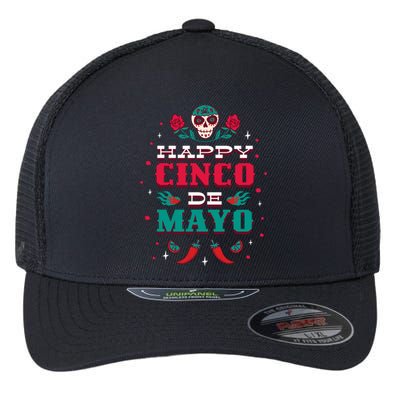 Happy Cinco De Mayo Flexfit Unipanel Trucker Cap