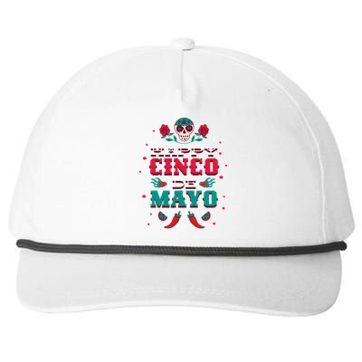 Happy Cinco De Mayo Snapback Five-Panel Rope Hat