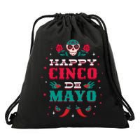 Happy Cinco De Mayo Drawstring Bag