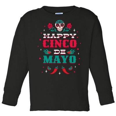 Happy Cinco De Mayo Toddler Long Sleeve Shirt