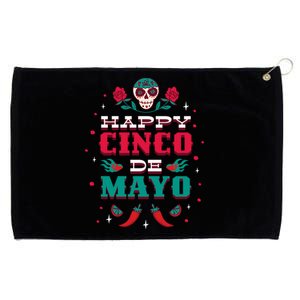 Happy Cinco De Mayo Grommeted Golf Towel