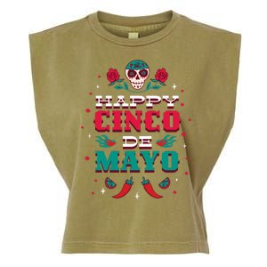 Happy Cinco De Mayo Garment-Dyed Women's Muscle Tee