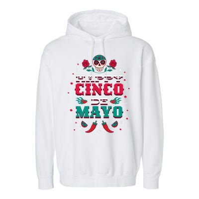 Happy Cinco De Mayo Garment-Dyed Fleece Hoodie